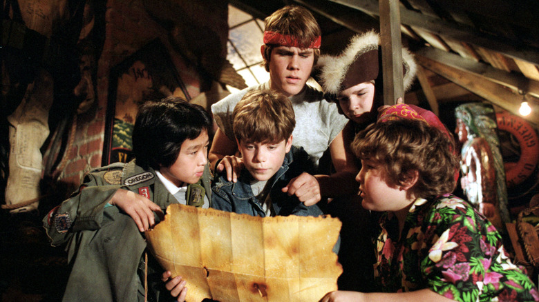 film still from The Goonies