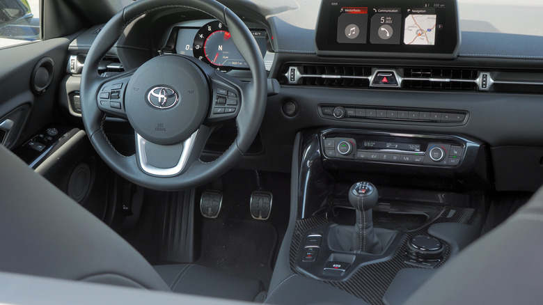 Dashboard in Toyota Supra manual