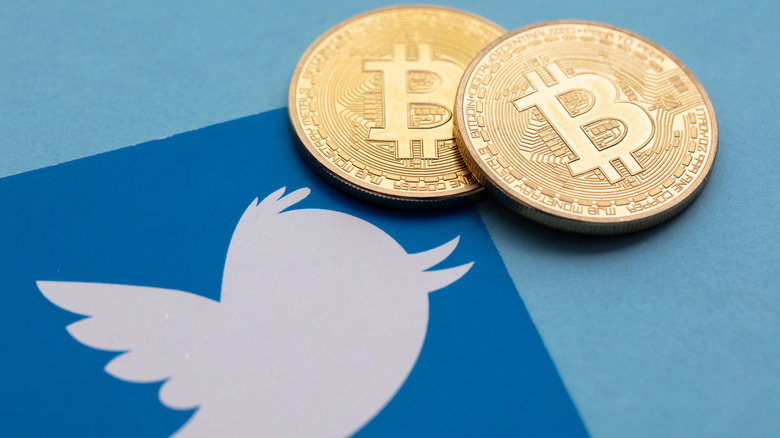 Bitcoin tokens twitter backdrop