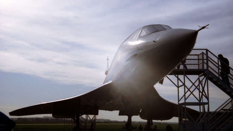 A prototype Concorde jet