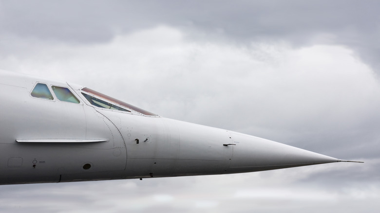 Nose and cockpit of Concorde