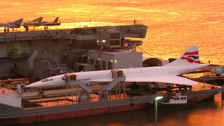 Concorde jet being transported