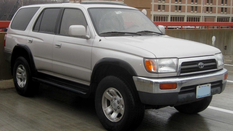 Silver 1996 Toyota 4Runner parked