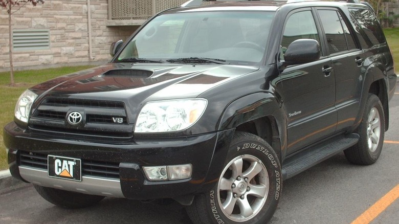 Black 2003 Toyota 4Runner parked