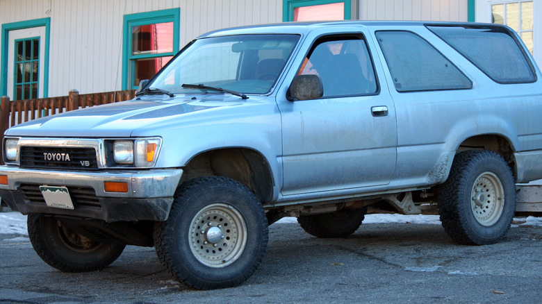 Blue 1990 Toyota 4Runner parked