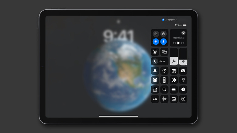 Control Center on iPadOS