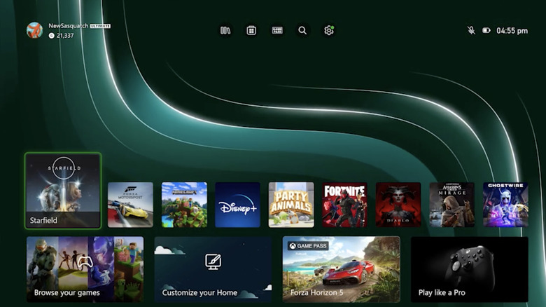 Xbox dynamic background home screen 