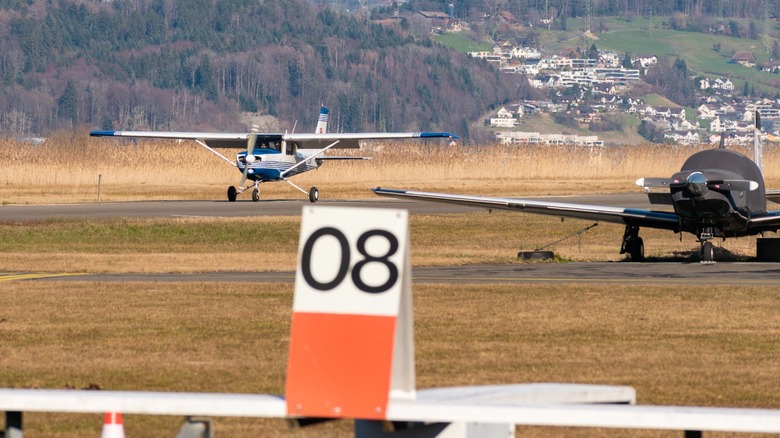 Cessna 152 taking off