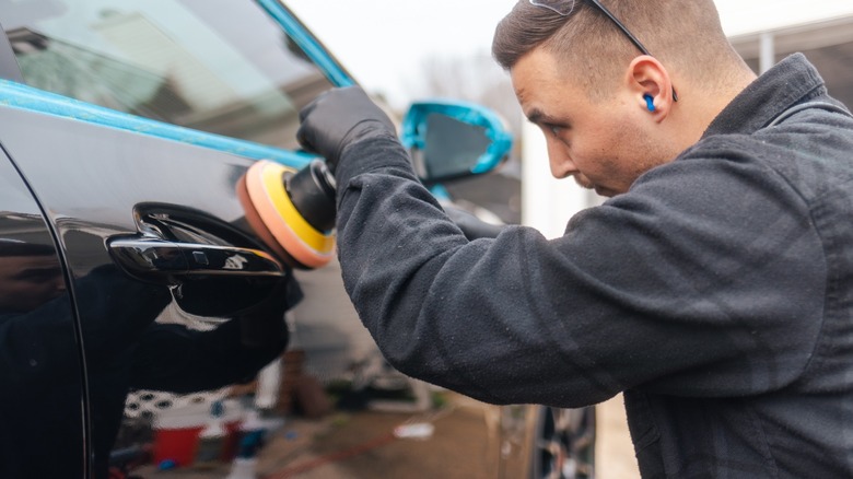 Applying Car Polish and Wax