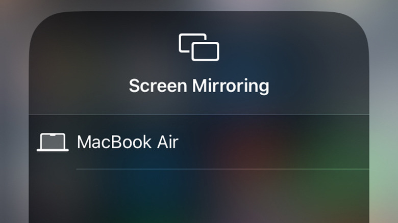 iPhone screeen mirroring