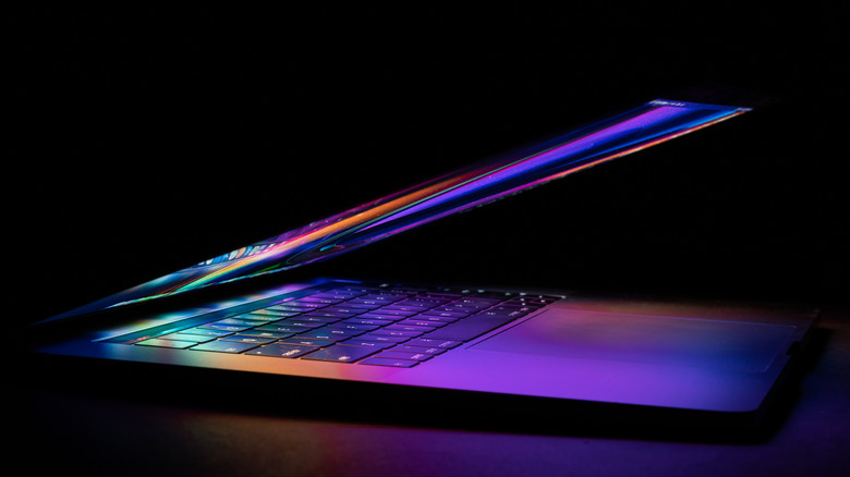 MacBook Pro with expressive colors