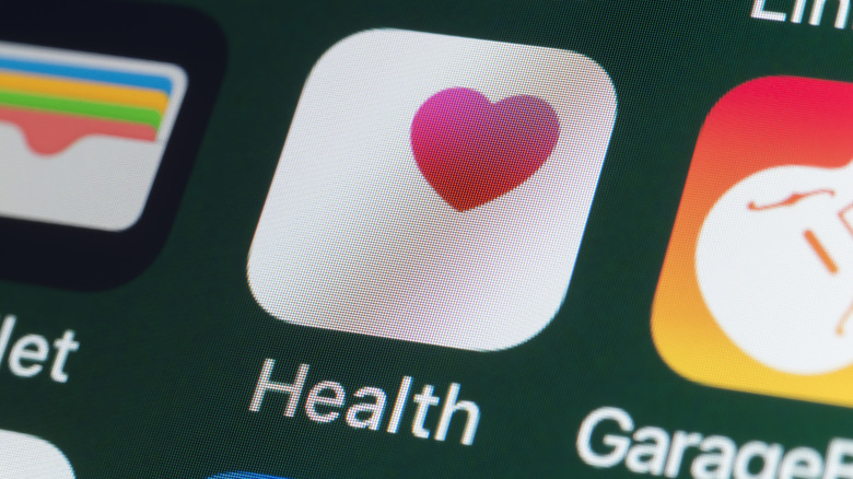 Apple health app on iPhone