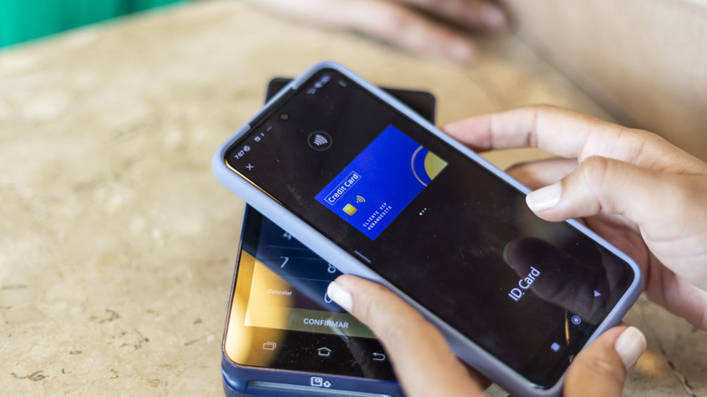 using phone wallet app to pay