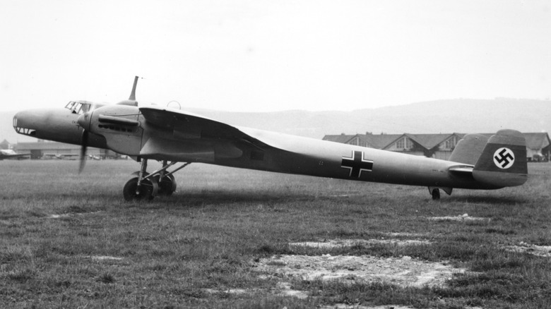 a Dornier Do 17 waiting on an airfield