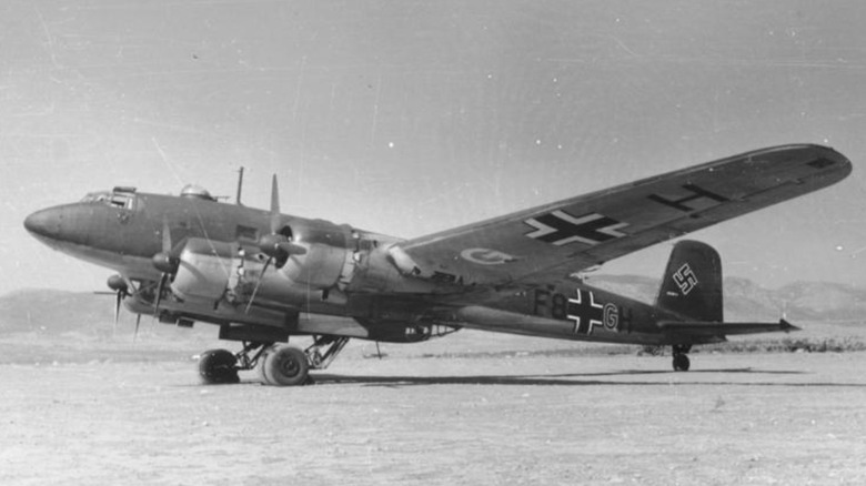 a Focke-Wulf Fw 200 Condor plane in Greece