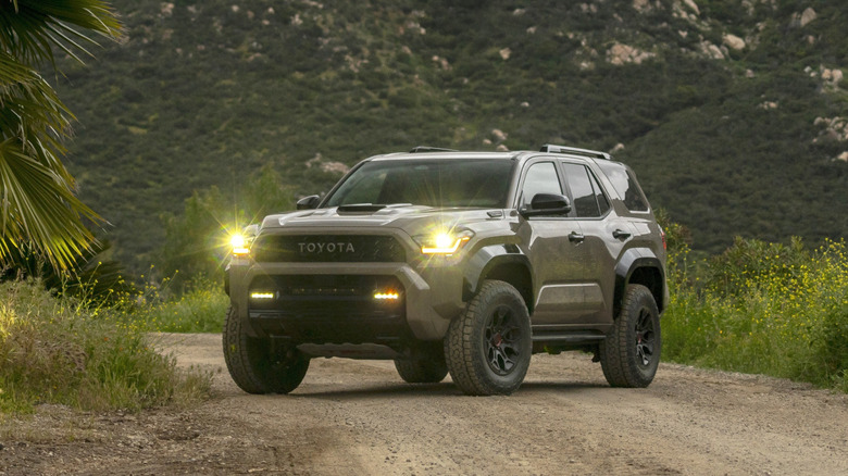 New Toyota 4Runner parked in an off-road area