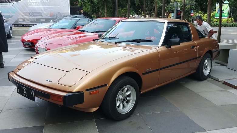 Tan Mazda RX-7 FB