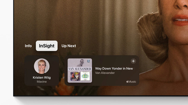 InSight panel in Apple TV