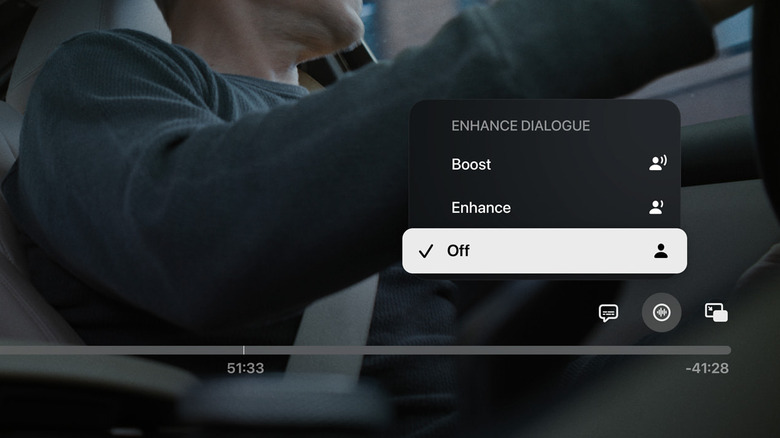 Enhance Dialogue panel in Apple TV