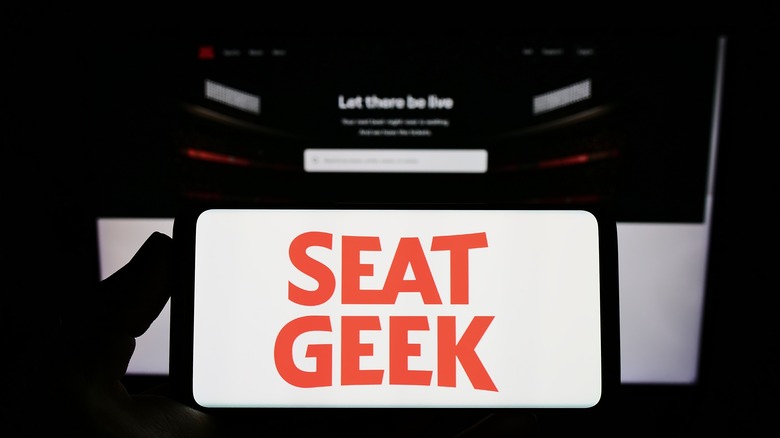 Smartphone with SeatGeek logo