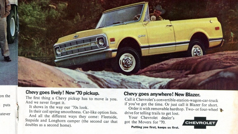 ad for Chevy Blazer