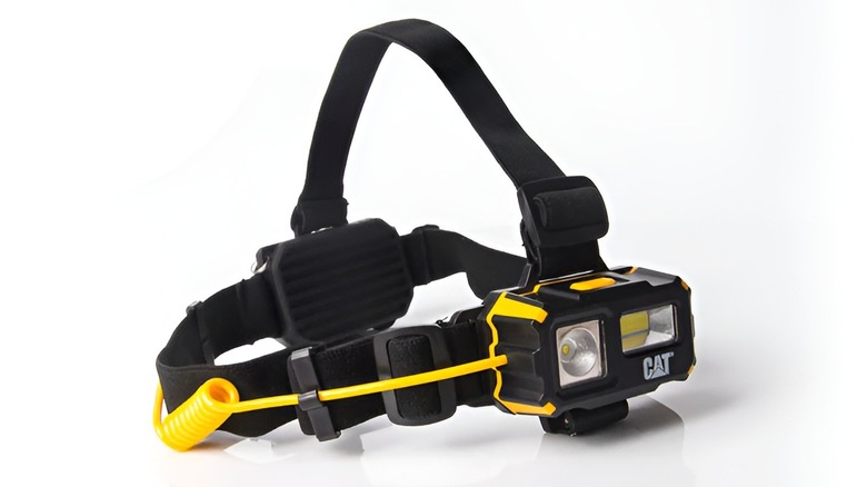 Headlamp on white background