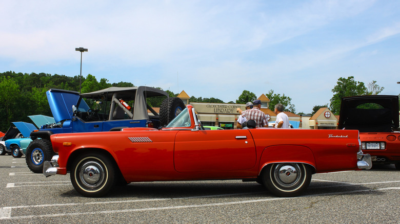 Side view of a Ford Thunderbird convertible