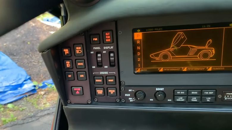 Image of W8 digital dash and buttons