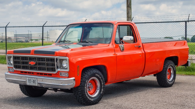 Orange 1978 Chevrolet pickup