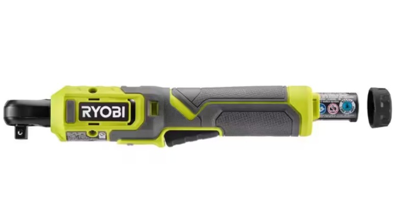 Ryobi USB Lithium 3/8-Inch Ratchet on white background