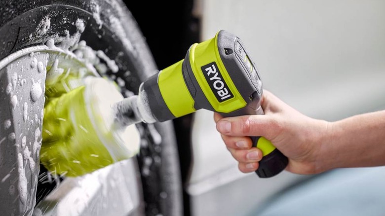 Ryobi USB Lithium Power Scrubber Kit