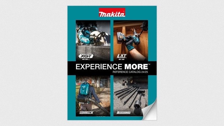 The Makita tool catalog cover.