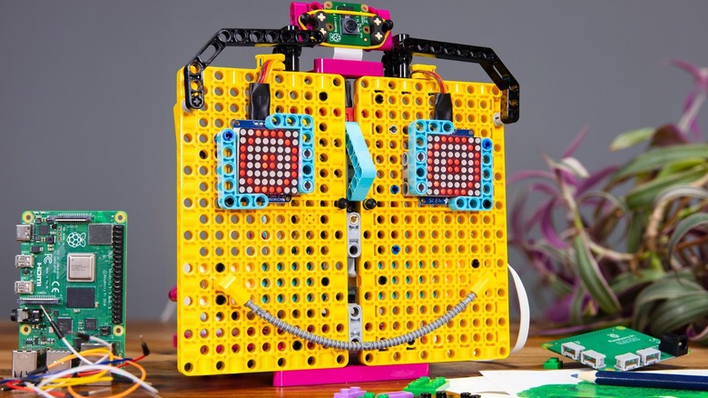 Raspberry Pi with a LEGO assembly