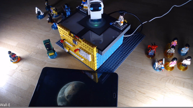 LEGO movie selector playing movie on Android tablet