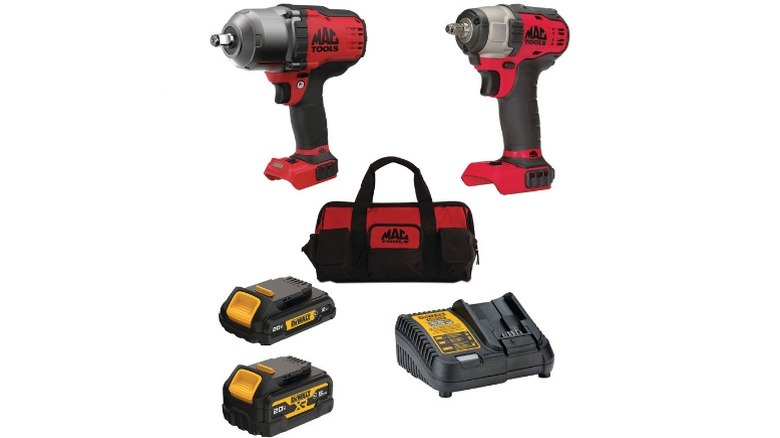 Mac Tools with DeWalt batteries