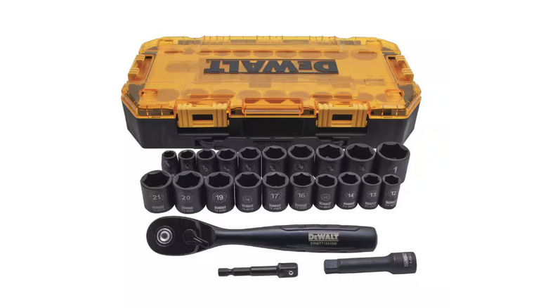 DeWalt 3/8inch drive impact socket set with ratchet