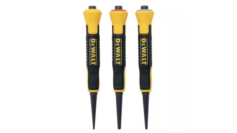 DeWalt bi-material nail or punch tool set