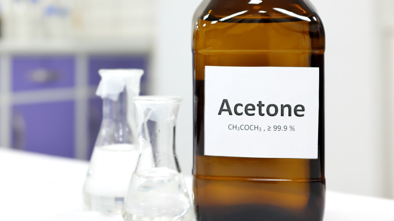 acetone bottle