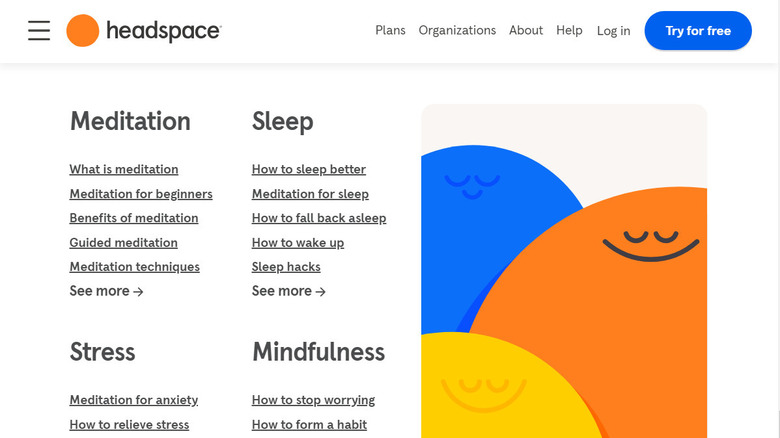 The Headspace app