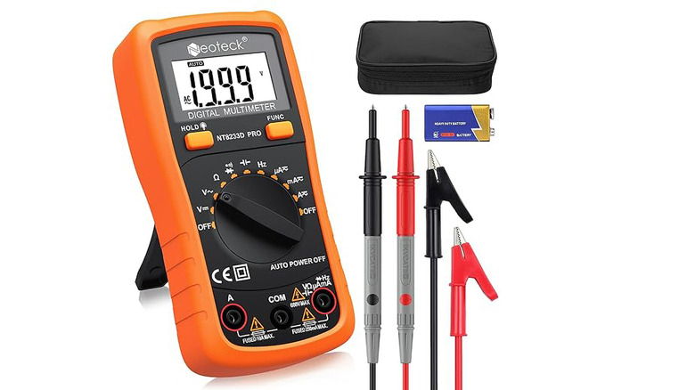 Neoteck multimeter kit on white background