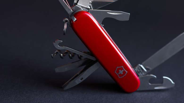 Victorinox Swiss Army knife with parcel hook