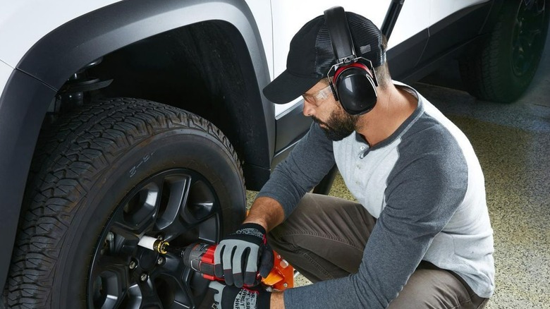 person using Ranger ear muffs