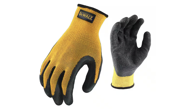 Textured Rubber Coated Gripper Glove