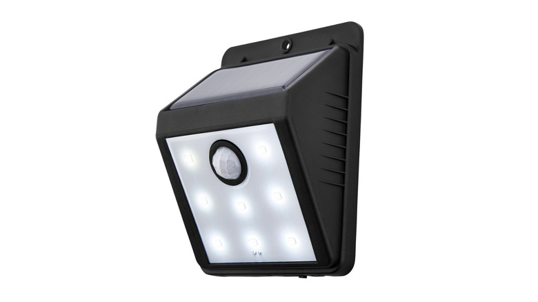 The Bunker Hill Security 115 Lumen Wall Mount Solar Security Light, Black