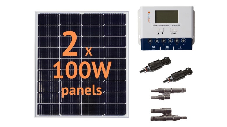 Grape Solar 200-Watt Solar Kit