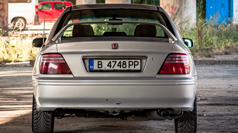 Rear view shot of Type R Accord