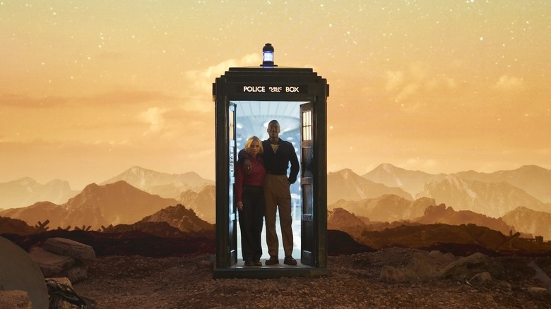 Ruby and the Doctor in the TARDIS