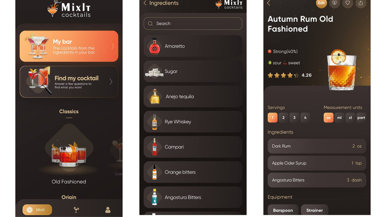 Mixit Cocktails on iPhone