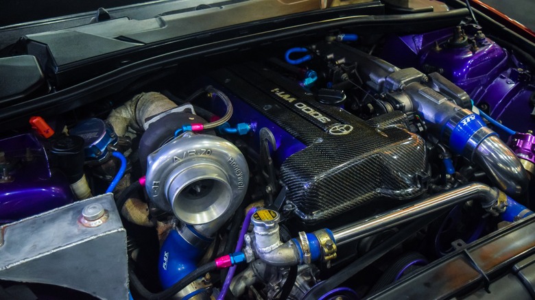 Toyota 2JZ-GTE custom engine bay