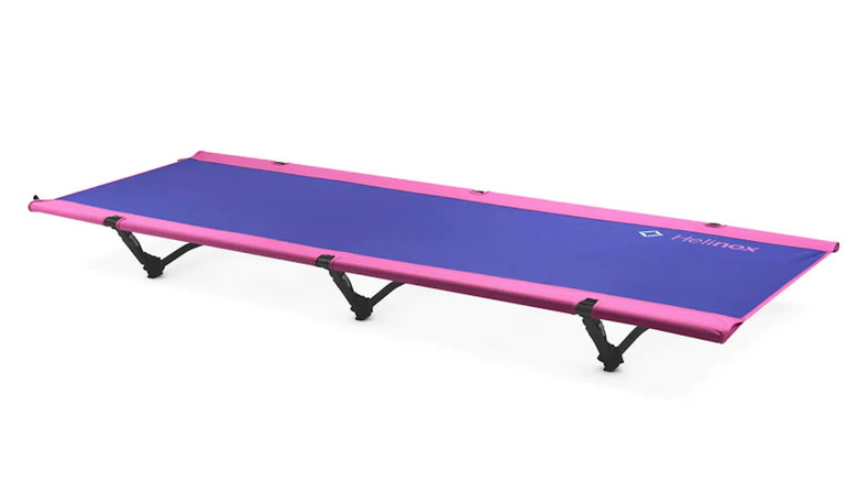 pink and purple Helinox Cot One Convertible